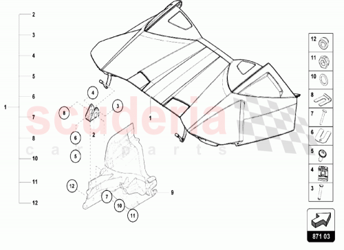 Part Diagram for Lamborghini 4T7825300A