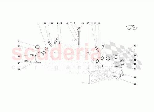 Part Diagram for Lamborghini 07M103801B