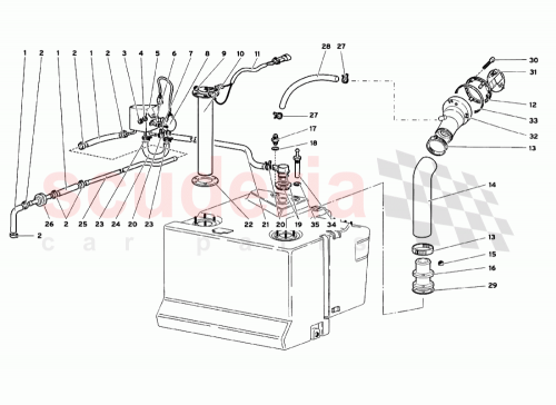 Part Diagram for Lamborghini 008401425