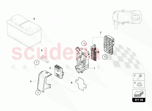 Part Diagram for Lamborghini 4S0937548D