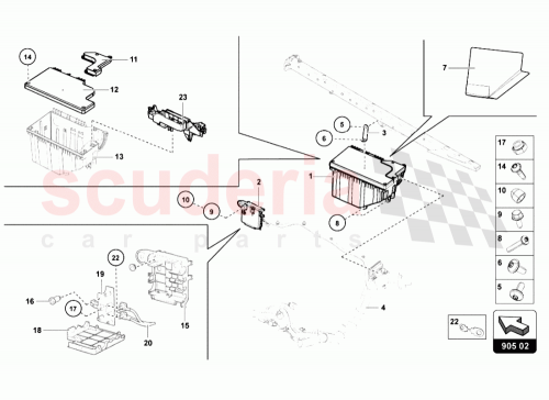 Part Diagram for Lamborghini N90450201