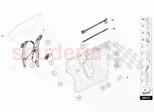 Part Diagram for Lamborghini 4ML839480A
