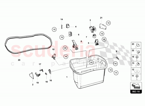 Part Diagram for Lamborghini 475863117G