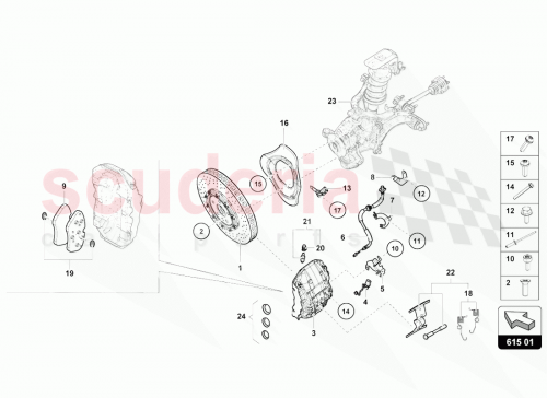 Part Diagram for Lamborghini 4S0698269A
