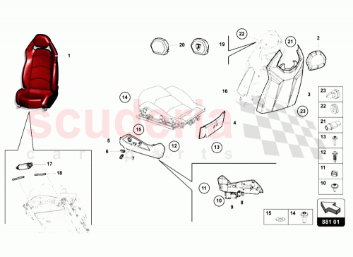 Part Diagram for Lamborghini 470881087A