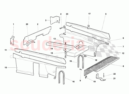 Part Diagram for Lamborghini 418103729B
