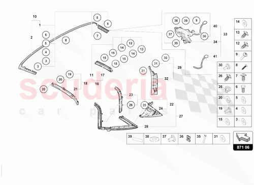 Part Diagram for Lamborghini 4T7898329