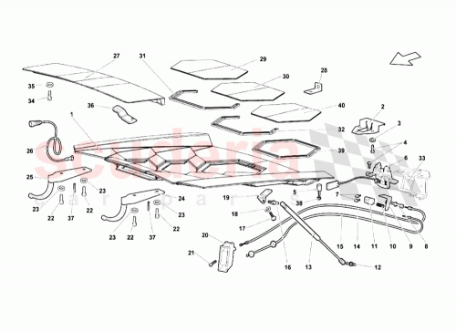 Part Diagram for Lamborghini 418827401A
