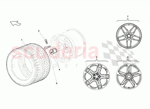 Part Diagram for Lamborghini 410601017AC