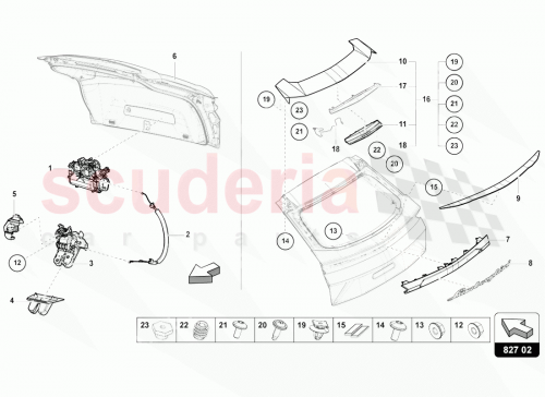 Part Diagram for Lamborghini 4ML827931Y9B