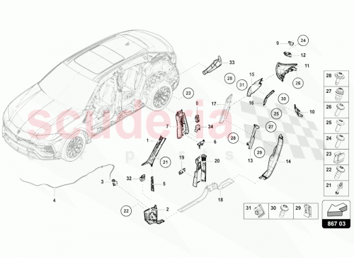 Part Diagram for Lamborghini 4ML867264DQG8