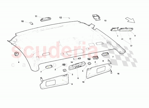Part Diagram for Lamborghini 40885755212A