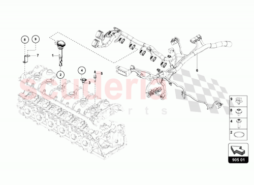 Part Diagram for Lamborghini 470905619C