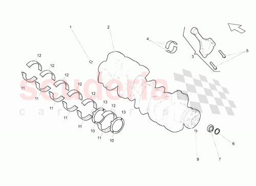 Part Diagram for Lamborghini 07L105701KBLA