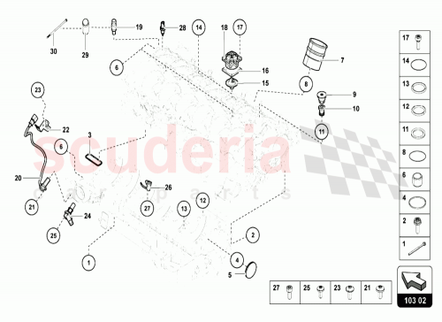 Part Diagram for Lamborghini 07M103121C