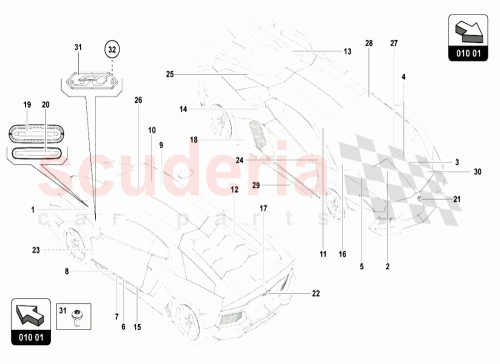 Part Diagram for Lamborghini 475010525B