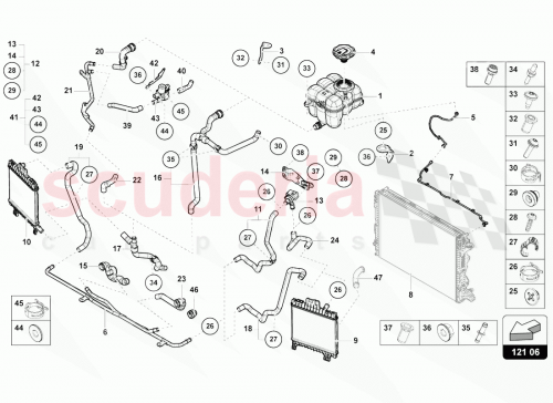 Part Diagram for Lamborghini 4M0121131D