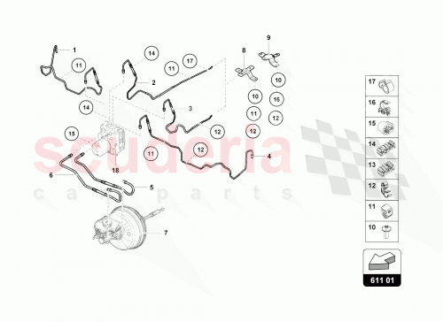 Part Diagram for Lamborghini 4S1614705B