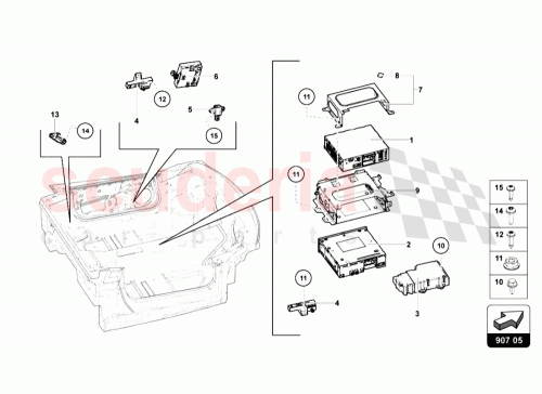 Part Diagram for Lamborghini 470035662C