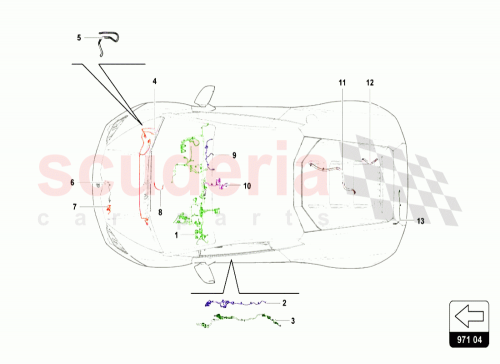 Part Diagram for Lamborghini 4T0971036A