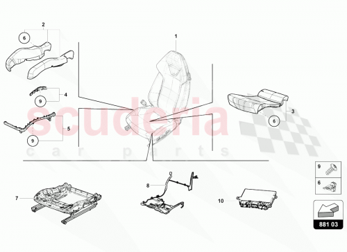 Part Diagram for Lamborghini 4T0898030A