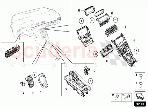 Part Diagram for Lamborghini 4T0941567CN