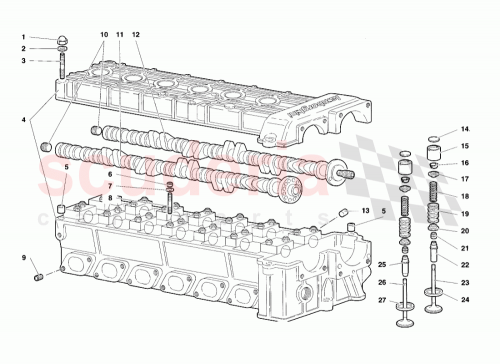Part Diagram for Lamborghini 001220905