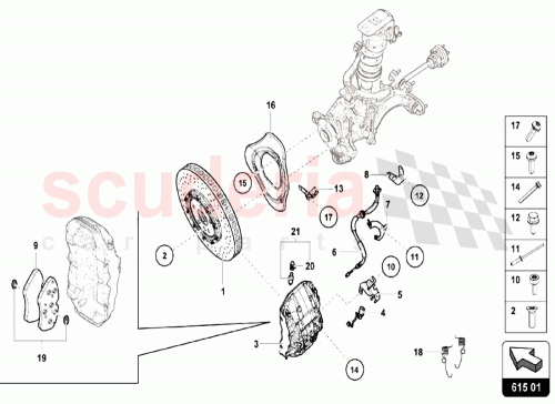 Part Diagram for Lamborghini 4S0611841H