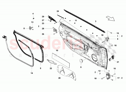 Part Diagram for Lamborghini 407837912D