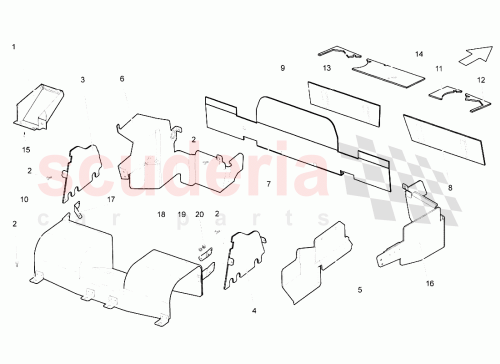 Part Diagram for Lamborghini 400825201C