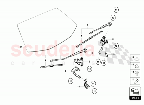 Part Diagram for Lamborghini 4T2955405