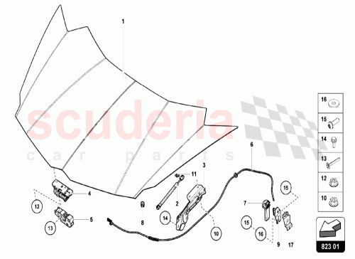 Part Diagram for Lamborghini 475823531C