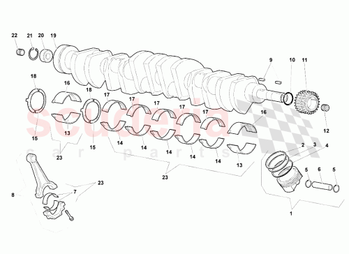 Part Diagram for Lamborghini 07M109381