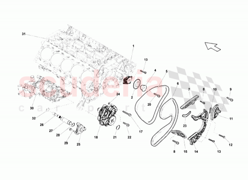 Part Diagram for Lamborghini 079103337G
