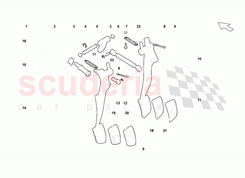 Part Diagram for Lamborghini 1J1721423909