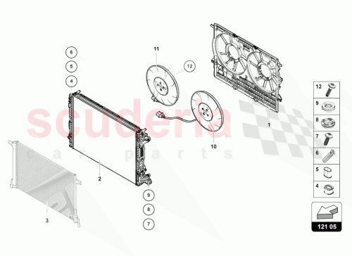 Part Diagram for Lamborghini 4M0121207