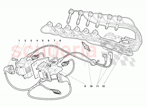 Part Diagram for Lamborghini 001630869