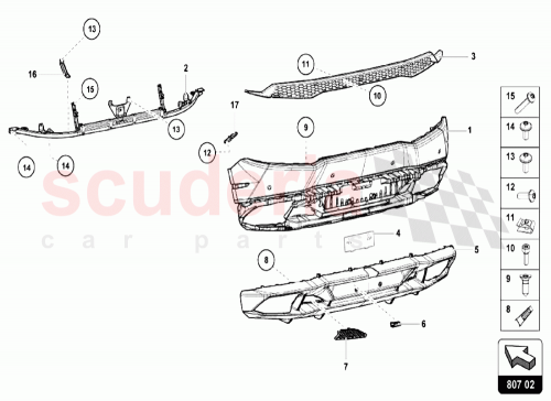 Part Diagram for Lamborghini 4T0813193B