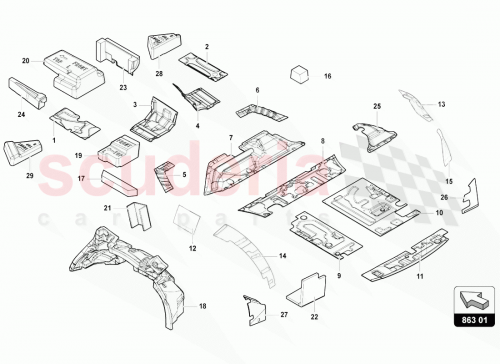 Part Diagram for Lamborghini 4ML864935