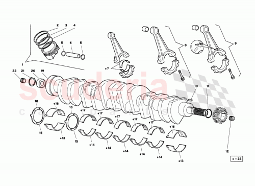 Part Diagram for Lamborghini 0014002937