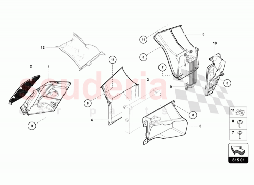 Part Diagram for Lamborghini 470122124D