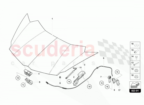 Part Diagram for Lamborghini 471823219A