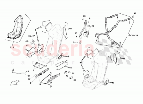 Part Diagram for Lamborghini 403860672D