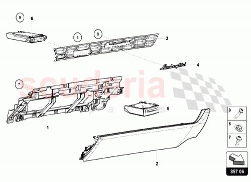 Part Diagram for Lamborghini 4T2857383