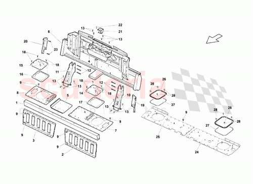 Part Diagram for Lamborghini 407813503A