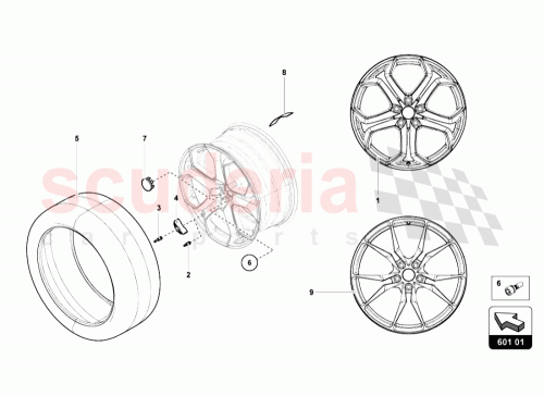 Part Diagram for Lamborghini 400601361B