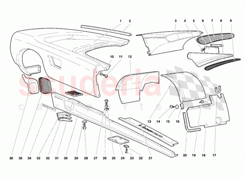 Part Diagram for Lamborghini 009411511