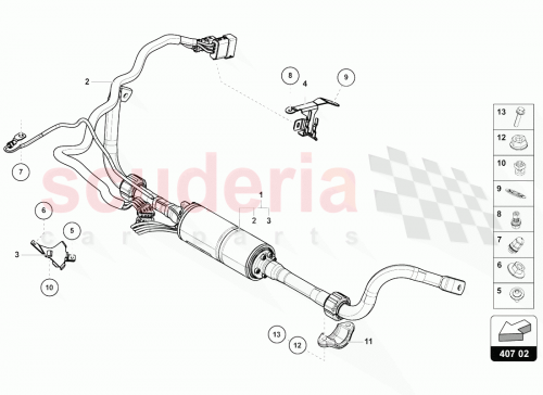 Part Diagram for Lamborghini 4M0407731B