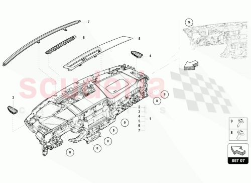 Part Diagram for Lamborghini 4M88196327AP