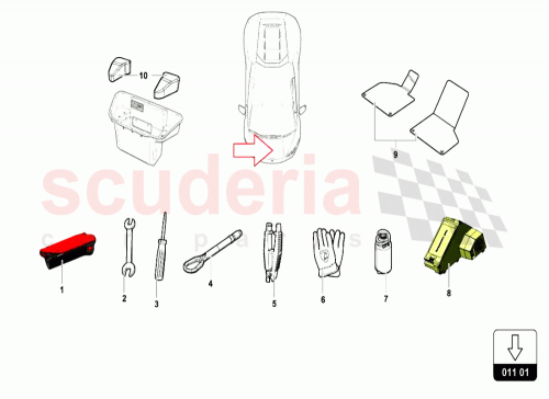 Part Diagram for Lamborghini 4T1864435E